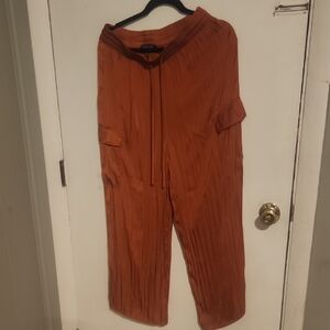 Rachel Zoe Terracotta Wide Leg Pants